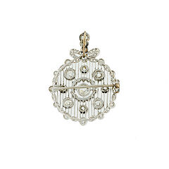 Historische Diamant-Brosche, 81847-8, Van Ham Kunstauktionen