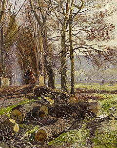 Hugo Muehlig - Vorfruehling an der Grafenberger Allee, 73712-1, Van Ham Kunstauktionen