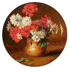 Zwei Gemälde: Chrysanthemen / Geranien, 81233-23, Van Ham Kunstauktionen