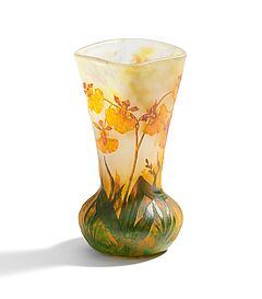 Daum Freres - Vase mit Ordchideendekor, 76257-41, Van Ham Kunstauktionen