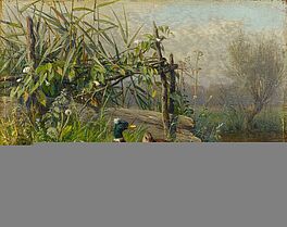 Carl dAE Jutz - Enten am Weiher, 65883-5, Van Ham Kunstauktionen