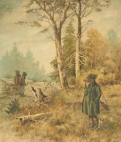Heinz Geilfus - Vier Aquarelle Humoristische Jagdszenen, 79356-5, Van Ham Kunstauktionen