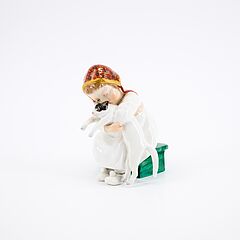 Meissen - Maedchen mit Katze, 80976-7, Van Ham Kunstauktionen