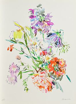 Oskar Kokoschka - Sommerblumen mit Iris und Pfingstrose, 62733-53, Van Ham Kunstauktionen