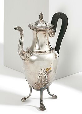 Charles-Antoine-Amand Lenglet - Gefusste Kaffeekanne Empire, 81546-12, Van Ham Kunstauktionen