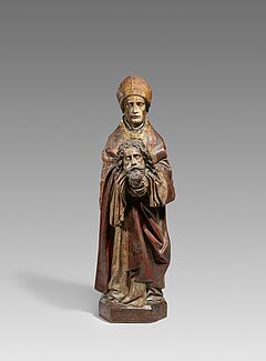 Franzoesische Schule - Der Heilige Cuthbert mit dem Haupt des Heiligen Oswald, 81735-2, Van Ham Kunstauktionen