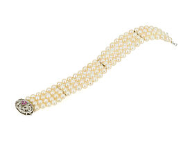 Pearl-Gemstone-Bracelet, 82327-5, Van Ham Kunstauktionen
