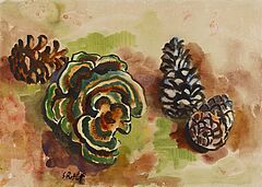Karl Schmidt-Rottluff - Stillleben mit Tannenzapfen, 55768-28, Van Ham Kunstauktionen