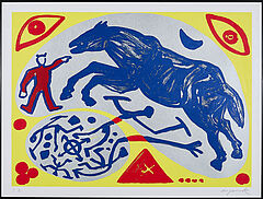 AR Penck - Pferd und der Mongole, 70163-11, Van Ham Kunstauktionen