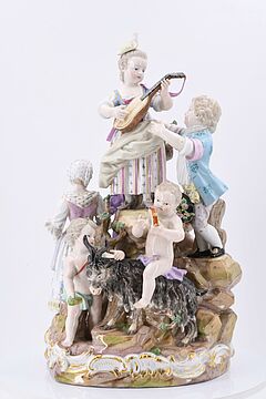 Meissen - Grosse Gruppe Laendliches Fest, 75378-1, Van Ham Kunstauktionen
