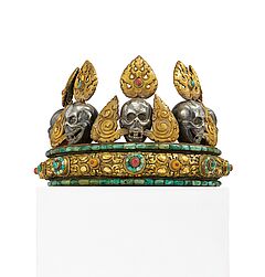 Zeremonialkrone eines Lamas, 76654-59, Van Ham Kunstauktionen