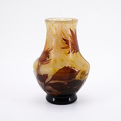 Daum Freres - Vase mit Dahlien, 81551-12, Van Ham Kunstauktionen