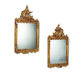 Deutschland - Paar Spiegel mit durchbrochenen Rocaillekartuschen, 77954-3, Van Ham Kunstauktionen