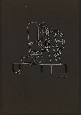 Konrad Klapheck - Inquisition frueher Grosse Naehmaschine, 70069-56, Van Ham Kunstauktionen