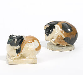 Meissen - 2 sich putzende Meerschweinchen, 75074-56, Van Ham Kunstauktionen