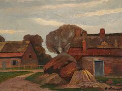 Eugen Kampf - Dorf in Flandern, 81370-2, Van Ham Kunstauktionen