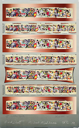 Frank Stella - Worksheet, 77184-32, Van Ham Kunstauktionen