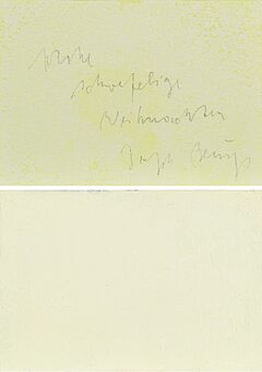 Joseph Beuys - Konvolut von 2 Postkarten, 65546-322, Van Ham Kunstauktionen
