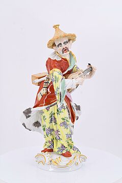 Meissen - Malabar mit Gitarre und Malabarin mit Drehleier, 73671-1, Van Ham Kunstauktionen