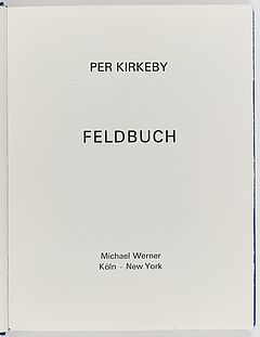 Per Kirkeby - Feldbuch, 77004-5, Van Ham Kunstauktionen