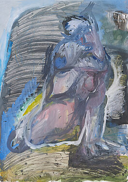 Siegfried Anzinger - Frau am Fels, 70657-4, Van Ham Kunstauktionen