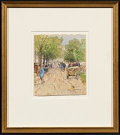 Hugo Muehlig - Bauernmarkt in Alsfeld in Hessen, 75506-1, Van Ham Kunstauktionen