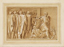 Italian School - Brutus plant die Ermordung Julius Caesars, 74022-11, Van Ham Kunstauktionen