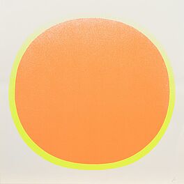 Rupprecht Geiger - Oranger Kreis mit gelbem Kranz auf weiss, 61309-9, Van Ham Kunstauktionen