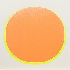 Rupprecht Geiger - Oranger Kreis mit gelbem Kranz auf weiss, 61309-9, Van Ham Kunstauktionen