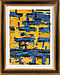 Bernd Schwarzer - Europabild -Gold-Blau-, 76558-2, Van Ham Kunstauktionen