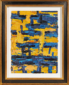 Bernd Schwarzer - Europabild -Gold-Blau-, 76558-2, Van Ham Kunstauktionen