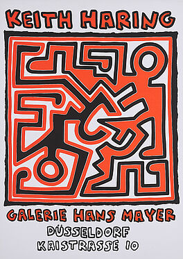 Keith Haring - Ausstellungsplakat der Galerie Hans Mayer Duesseldorf, 74016-1, Van Ham Kunstauktionen