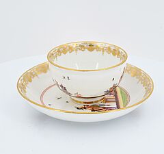 Meissen - Koppchen und Unterteller mit Chinoiserien, 73258-6, Van Ham Kunstauktionen