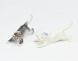 Meissen - Zwei kleine Katzen, 75074-69, Van Ham Kunstauktionen