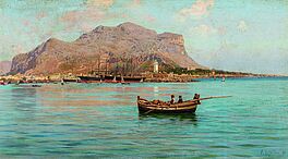 Francesco Lojacono - Palermo Blick auf den Monte Pellegrino, 77660-1, Van Ham Kunstauktionen
