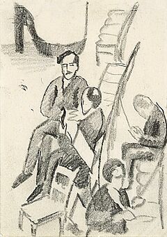 August Macke - Pause, 55715-1, Van Ham Kunstauktionen