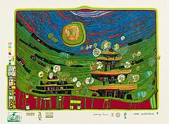 Friedensreich Hundertwasser - The houses are hanging underneath the meadows, 56902-6, Van Ham Kunstauktionen