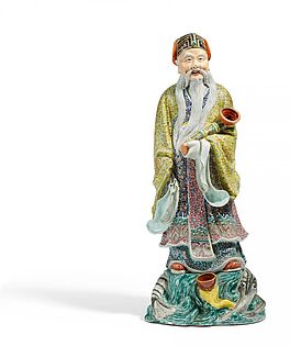 Grosse Figur des Zhang Guolao, 66106-1, Van Ham Kunstauktionen