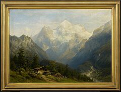 Joseph Jansen - Blick auf das Mont-Blanc-Massiv, 69812-1, Van Ham Kunstauktionen