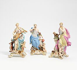 Meissen - Drei Allegorien aus der Serie Die fuenf Sinne, 70216-1, Van Ham Kunstauktionen