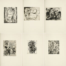 Asger Jorn - C Caspari Friedhof der Maulwuerfe talpa europaea oder gelaendegaenge in tageslaeufen, 81421-3, Van Ham Kunstauktionen