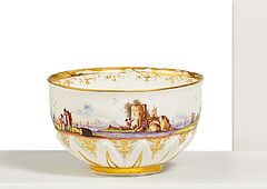 Meissen - Koppchen mit umlaufender Kauffahrteiszene, 80922-39, Van Ham Kunstauktionen