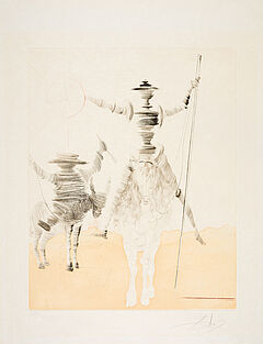 Salvador Dali - Don Quichotte et Sancho Panca, 76615-6, Van Ham Kunstauktionen