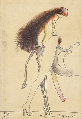 Horst Janssen - 17 Runden Tattersaal, 53396-22, Van Ham Kunstauktionen