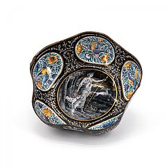 Kleine Historismus Schale mit Abbild der Goettin Diana, 75989-1, Van Ham Kunstauktionen