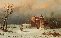 Joseph Heydendahl - Winterabend, 73120-3, Van Ham Kunstauktionen
