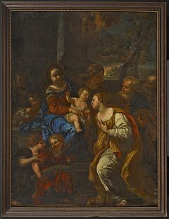 Johann Carl Loth - Die mystische Vermaehlung der Heiligen Katharina, 69488-1, Van Ham Kunstauktionen