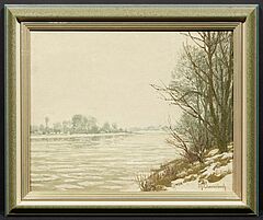 Max Clarenbach - Eisgang auf dem Rhein, 77269-1, Van Ham Kunstauktionen