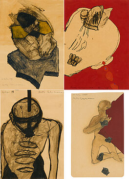 Max Neumann - Konvolut von 4 Papierarbeiten, 81254-12, Van Ham Kunstauktionen