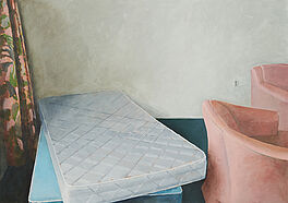 Jenny Brillhart - Saxony Interior 5 Grey mattress w pink chairs, 300002-609, Van Ham Kunstauktionen